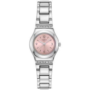 SWATCH ROSY GLOW Ρολόι Γυναικείο Ασημί Ανοξείδωτο Ατσάλι YSS352G
