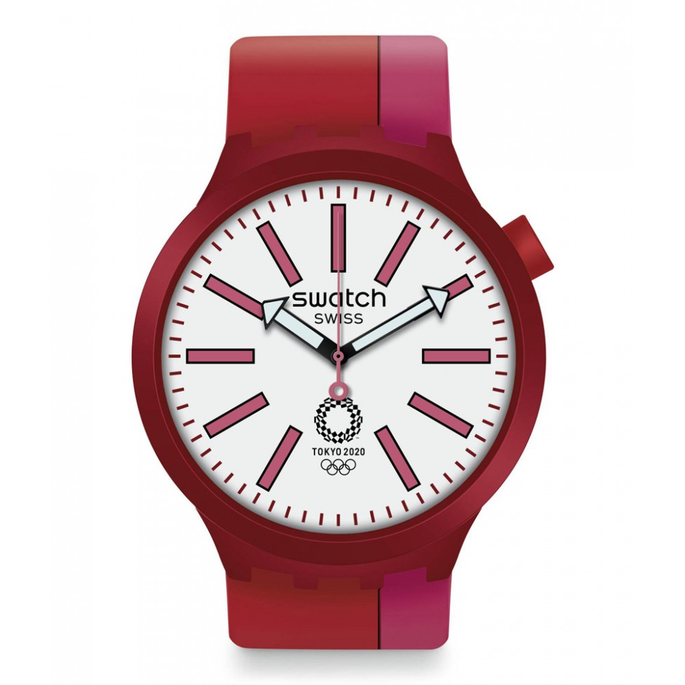 SWATCH BB KURENAI RED Rubber Strap SO27Z101