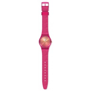 SWATCH CHRYSANTHEMUM Ladies watch Pink Silicone Strap GP169