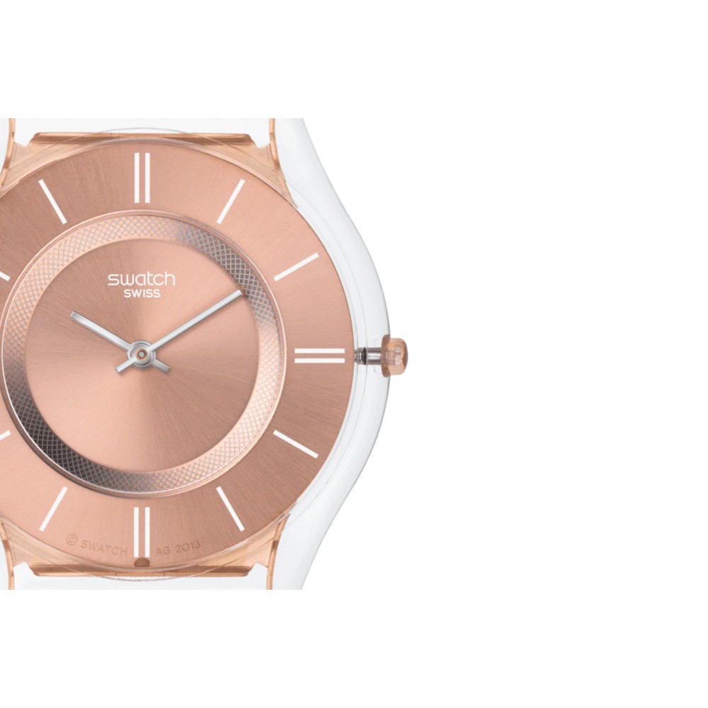 SWATCH HELLO DARLING Ροζ Επιχρυσωμένο μπρασελέ SS08K104M