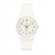 SWATCH WHITE BISHOP ΡΟΛΟΙ Λευκό Λουρί Πλαστικό βιολογικής προέλευσης SO28W106-S14
