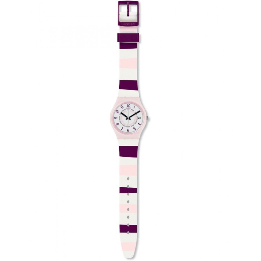 SWATCH Miss Yacht Ρολόι Πολύχρωμο Λουρί Σιλικόνης GP402
