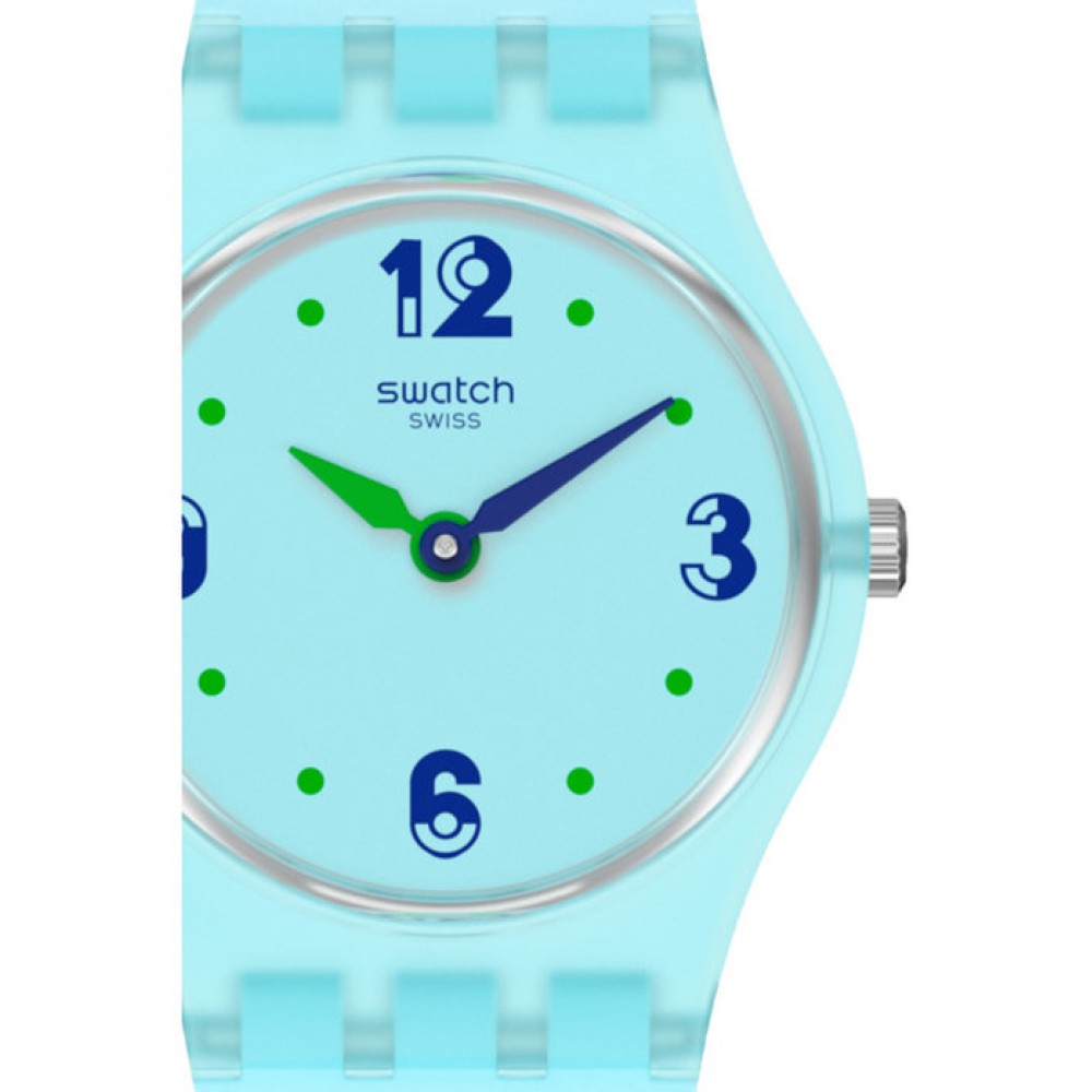 SWATCH GREENTOUCHE Ρολόι γυναικείο μπλε λουράκι σιλικόνης LN157