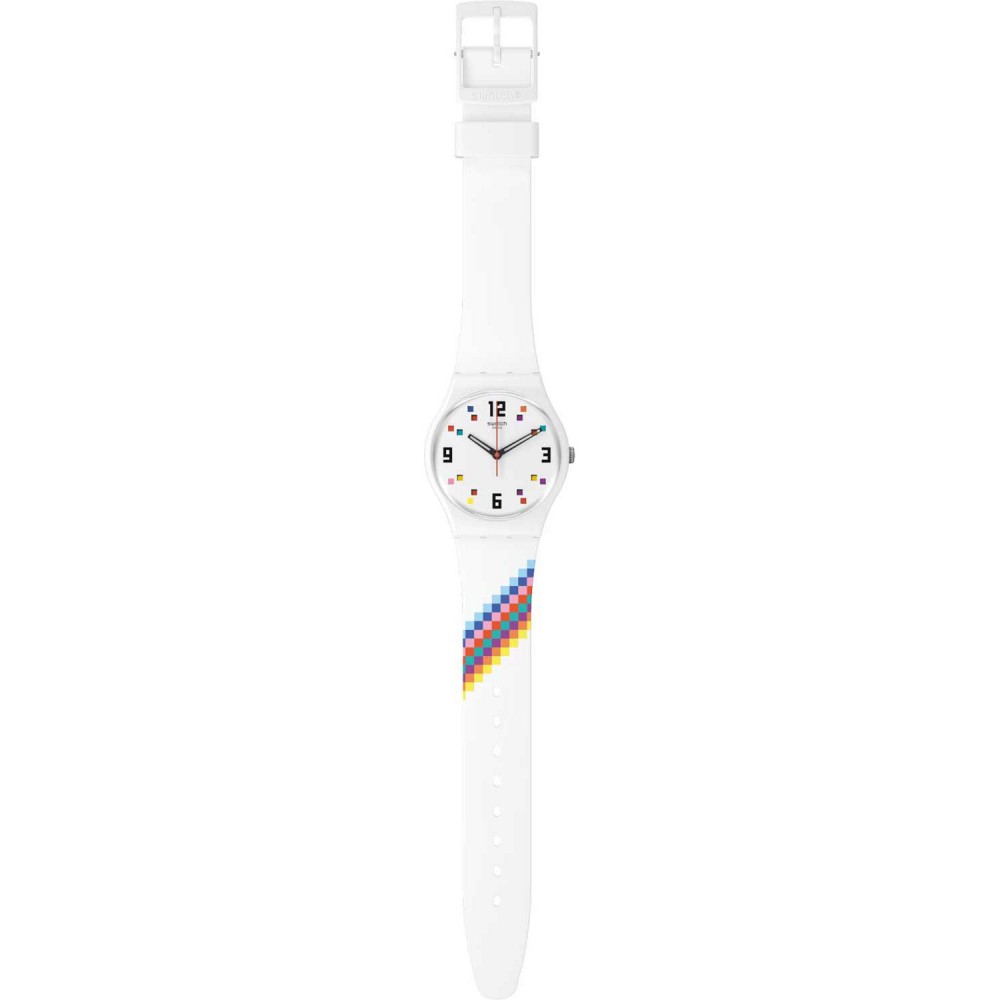 SWATCH MERRY-GO-ROUND SQUARES Ρολόι Πολύχρωμο λουράκι σιλικόνης SO28W700