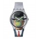 SWATCH LE FILS DE L'HOMME BY RENE MAGRITTE Ρολόι Unisex πολύχρωμο λουράκι σιλικόνης SUOZ350
