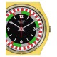 SWATCH CHEQUERED WHITE ΡΟΛΟΙ Χρονογράφος Unisex Λευκό Λουράκι Σιλικόνης SB02W400