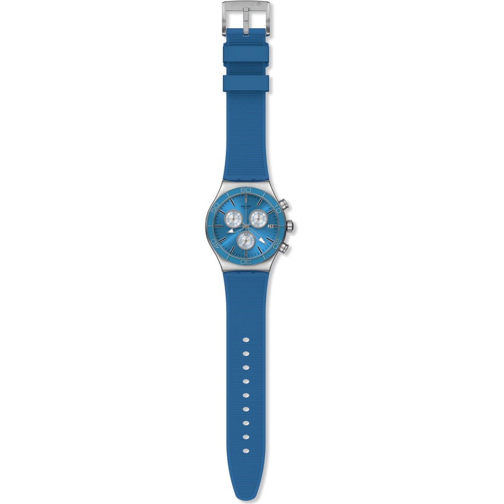 SWATCH BLUE IS ALL Unisex Ρολόι Μπλε Καουτσούκ Λουράκι YVS485
