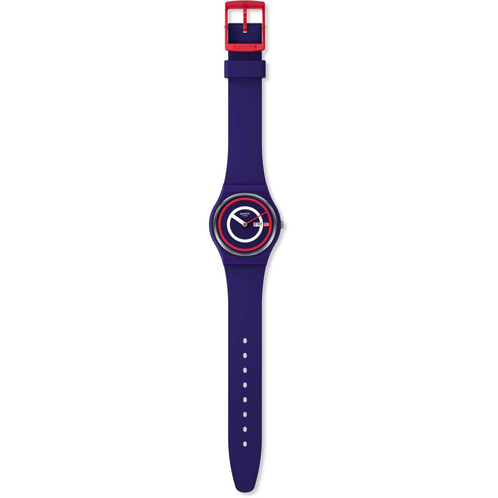SWATCH BLUE TO BASICS Ρολόι Μπλε λουράκι σιλικόνης SO28B706