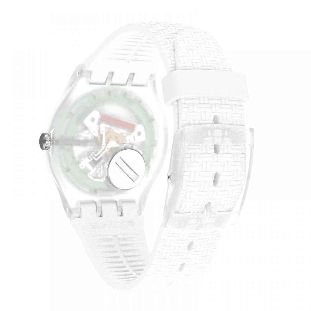 SWATCH BRICABLANC Λευκό Λουράκι Σιλικόνης SUOW710