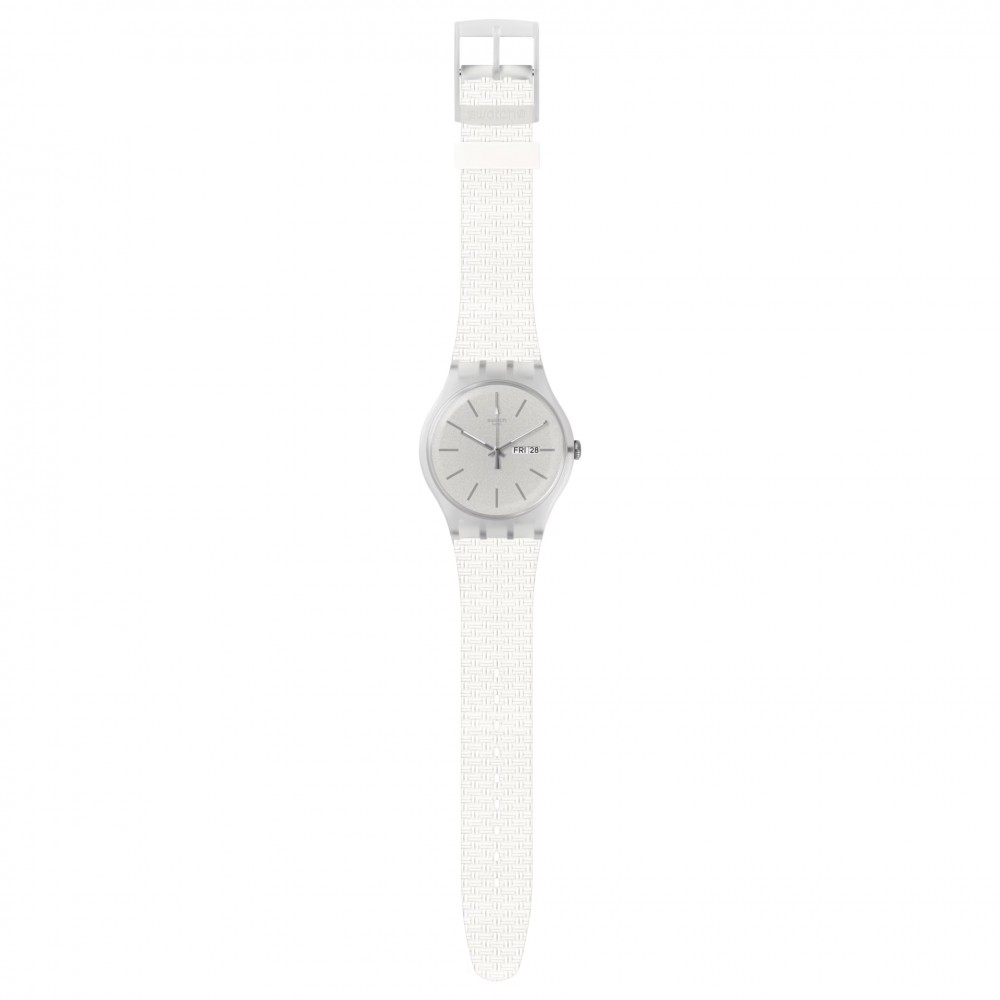 SWATCH BRICABLANC Λευκό Λουράκι Σιλικόνης SUOW710