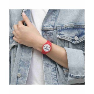 SWATCH ALL ABOUT MOM Ladies Watch Red Silicone strap  GZ713