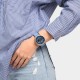 SWATCH AZURE BLUE DAZE Unisex Μπλε/Μαύρο Λουράκι Σιλικόνης SB07S106