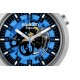 SWATCH AZURE BLUE DAZE Unisex Μπλε/Μαύρο Λουράκι Σιλικόνης SB07S106