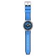 SWATCH AZURE BLUE DAZE Unisex Μπλε/Μαύρο Λουράκι Σιλικόνης SB07S106