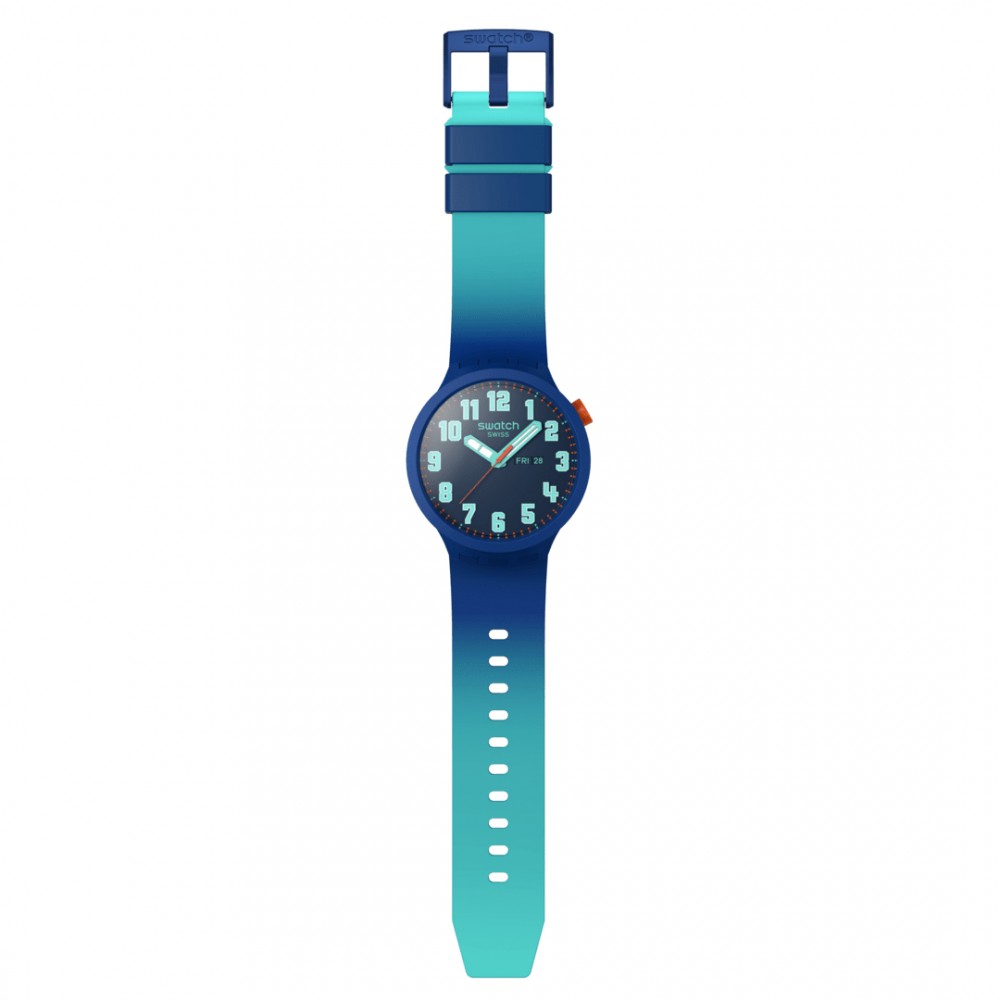 SWATCH ESSENTIALLY BOLD Ρολόι Unisex Μπλε Λουράκι Σιλικόνης SB01N700