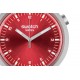 SWATCH SCARLET SHIMMER Unisex Ασημί Ανοξείδωτο Ατσάλι μπρασελέ SB07S104G