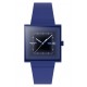SWATCH SQUARELY BLACKLIGHT Ρολόι Unisex Μπλε Βιολογικής Προέλευσης λουράκι SO34N700