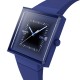 SWATCH SQUARELY BLACKLIGHT Ρολόι Unisex Μπλε Βιολογικής Προέλευσης λουράκι SO34N700