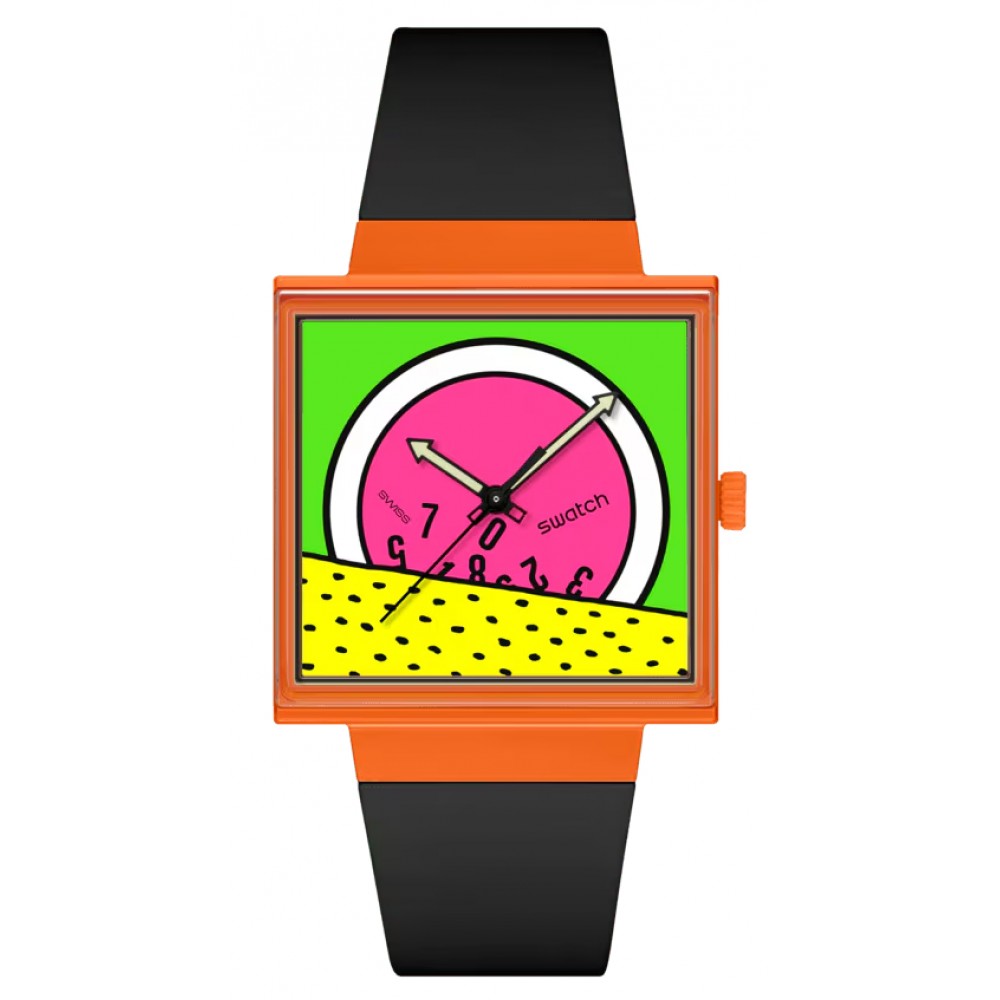 SWATCH BREAK TIME Ρολόι Unisex Μαύρο Βιολογικής Προέλευσης λουράκι SO34Z101 SWATCH BREAK TIME Ρολόι Unisex Μαύρο Βιολογικής Προέλευσης λουράκι SO34Z101