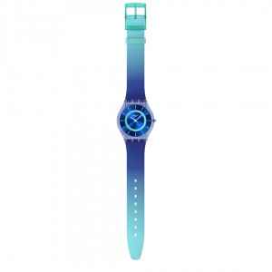 SWATCH JAMMY GRAPE DREAM Ρολόι Μπλε Λουράκι Σιλικόνης SS08I100