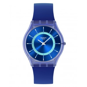 SWATCH JAMMY GRAPE DREAM Ρολόι Μπλε Λουράκι Σιλικόνης SS08I100