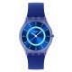 SWATCH JAMMY GRAPE DREAM Ρολόι Μπλε Λουράκι Σιλικόνης SS08I100