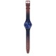 SWATCH VERY JAZZY BERRY Ρολόι Μπλε/Μπορντό Λουράκι Σιλικόνης SS08N117