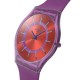 SWATCH SWEET STRAWBERRY DREAM Ρολόι Μωβ/Πορτοκαλί Λουράκι Σιλικόνης SS08V108