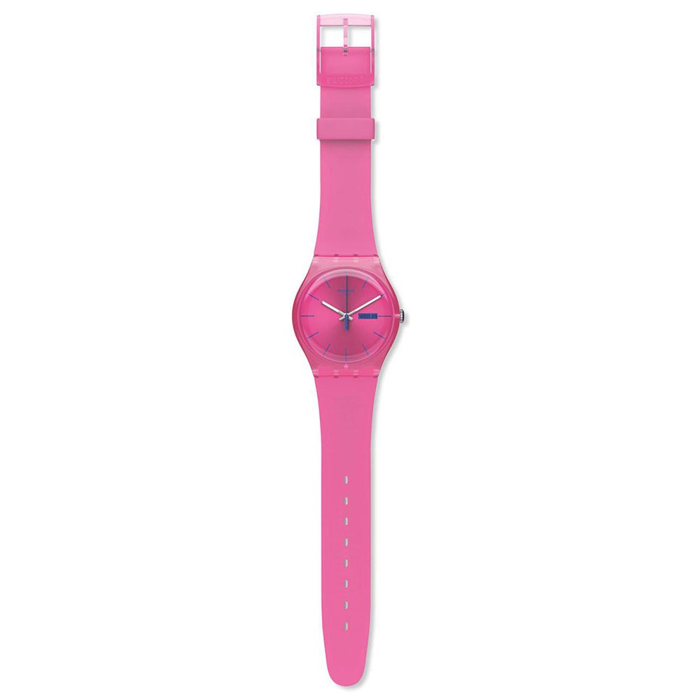 SWATCH PINK REBEL Ροζ Λουράκι Σιλικόνης SUOP700