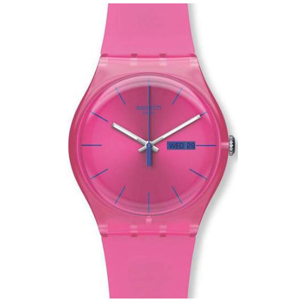 SWATCH PINK REBEL Ροζ Λουράκι Σιλικόνης SUOP700