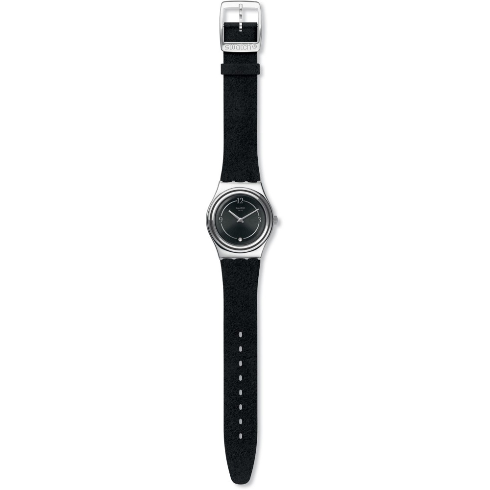 SWATCH MADAME NIGHT Ρολόι Γυναικείο Μαύρο Λουράκι Σιλικόνης YLS214