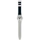 SWATCH SCHNAUTZI Unisex Ρολόι Μαύρο/Γκρι Λουράκι Σιλικόνης GW210