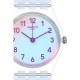 SWATCH CASUAL BLUE Γυναικείο-Παιδικό Ρολόι Μπλε Λουράκι  Σιλικόνης LK396