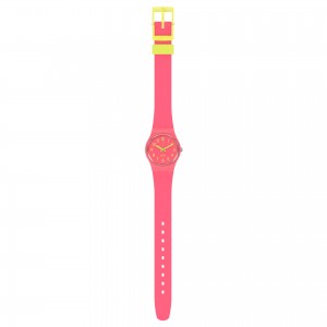SWATCH BACK TO BIKO ROOSE Pink Rubber Strap LP131C
