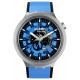 SWATCH AZURE BLUE DAZE Unisex Μπλε/Μαύρο Λουράκι Σιλικόνης SB07S106