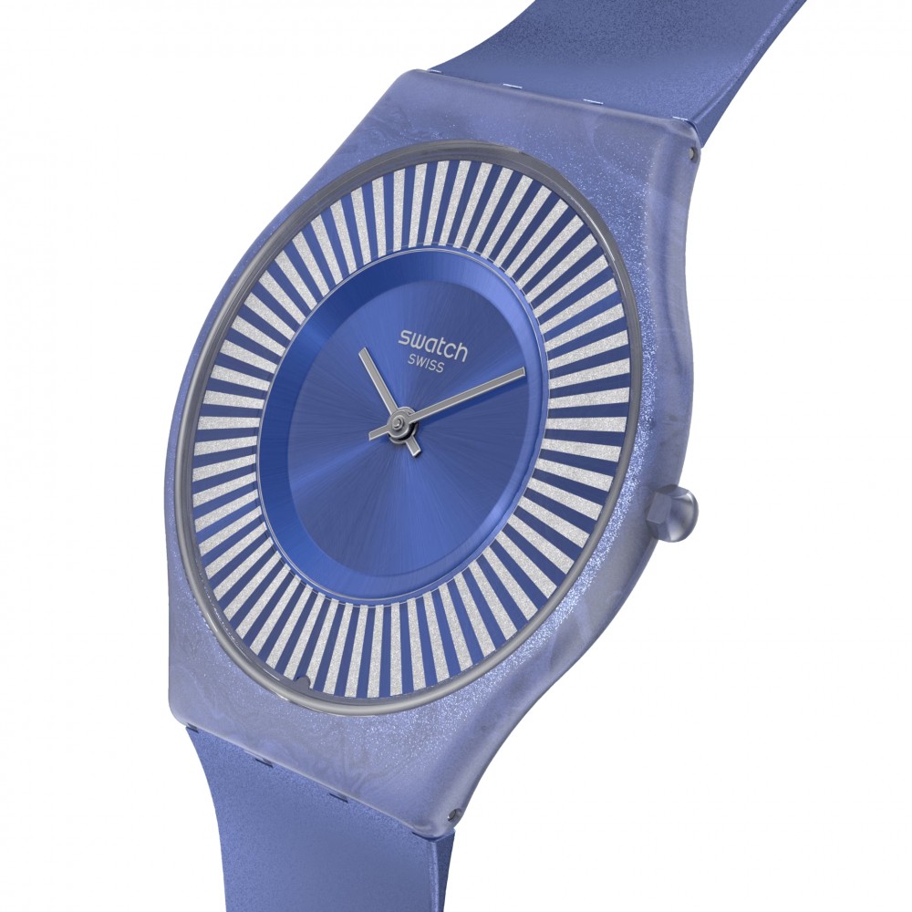 SWATCH METRO DECO Ρολόι Μωβ Λουράκι Σιλικόνης SS08N110
