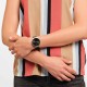 SWATCH BLACK QUILTED Ρολόι Γυναικείο Μαύρο Δερμάτινο Λουράκι SYXS136