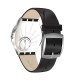SWATCH SKINBLACK Μαύρο δερμάτινο λουρί SS07S100