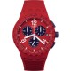 SWATCH PRIMARILY RED Unisex Ρολόι Κόκκινο Λουράκι Σιλικόνης SUSR407