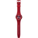 SWATCH PRIMARILY RED Unisex Ρολόι Κόκκινο Λουράκι Σιλικόνης SUSR407