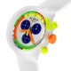 SWATCH NEON JELLY Χρονογράφος Unisex Ματ Διάφανο Λουράκι Σιλικόνης SB02K100