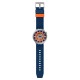 SWATCH ORANGE IN THE WORKS Unisex Μπλε Λουράκι Σιλικόνης SB07S114
