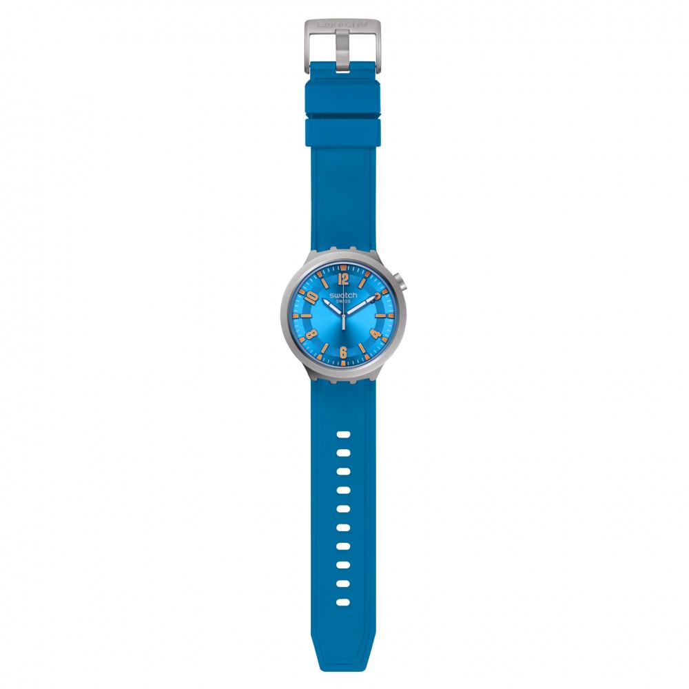 SWATCH BLUE IN THE WORKS Unisex Μπλε Λουράκι Σιλικόνης SB07S115