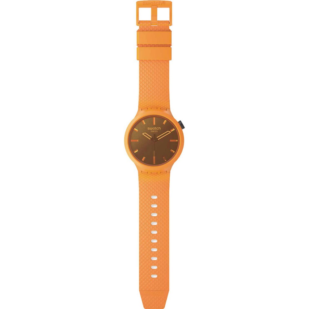 SWATCH CRUSHING ORANGE Ρολόι Πορτοκαλί Λουράκι Βιολογικής προέλευσης SB05O102