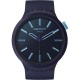 SWATCH INDIGO GLOW Ρολόι Μπλε Λουράκι Βιολογικής Προέλευσης SB05N113