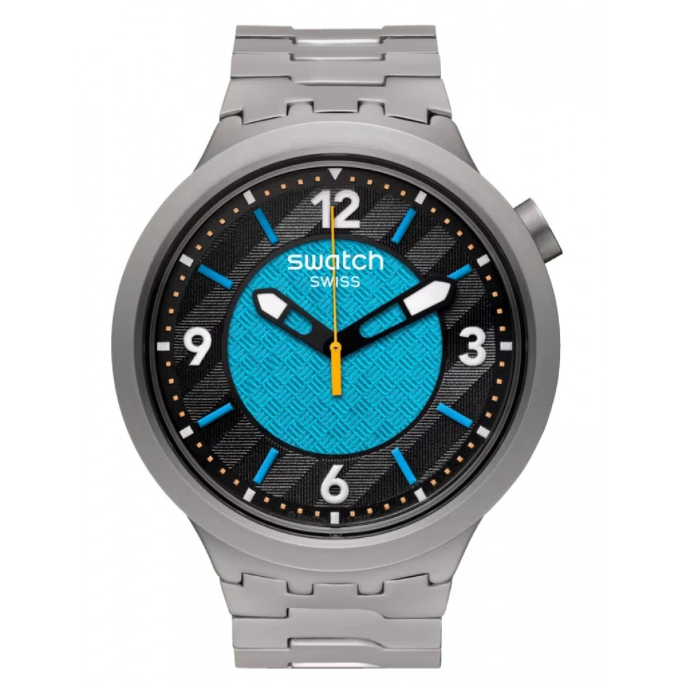SWATCH FROSTBLOOM Unisex Ασημί Ανοξείδωτο Ατσάλι μπρασελέ SB07S116G