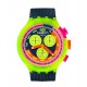 SWATCH SWATCH NEON TO THE MAX Ρολό Unisex Μπλε Λουράκι Βιολογικής προέλυεσης SB06J100