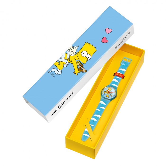 SWATCH ANGEL BART Μπλε Λουράκι Σιλικόνης SO28Z115