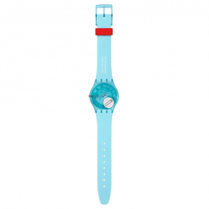SWATCH ANGEL BART Μπλε Λουράκι Σιλικόνης SO28Z115