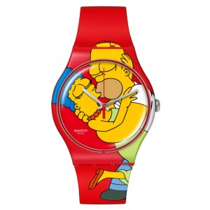 SWATCH SWEET EMBRACE Red Silicone Strap SO29Z120